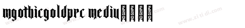 MGothicGoldPRC Mediu字体转换